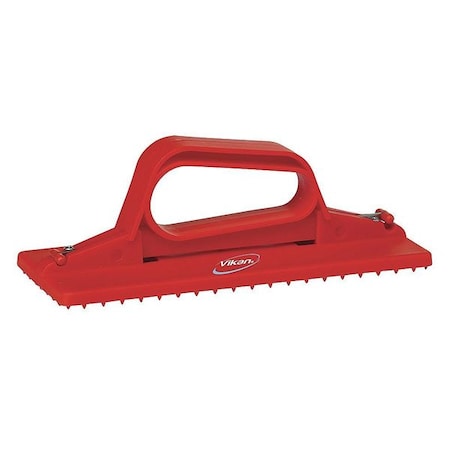 9 in Pad Holder, Red, Polypropylene