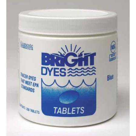 Dye Tracer Tablet,Fl Blue,PK200