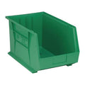 Hang & Stack Storage Bin, Polypropylene, Green, 10 in H, 11 in W, 18 in L