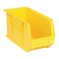 Hang & Stack Storage Bin, Polypropylene, Yellow, 9 in H, 8 1/4 in W, 18 in L