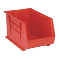 Hang & Stack Storage Bin, Polypropylene, Red, 10 in H, 11 in W, 18 in L