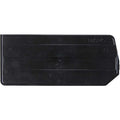 Plastic Divider, Black, 10 in L, 4 1/4 in H, 6 PK