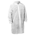 KleenGuard KGA10 Standard Lab Coat, Non-Hazardous, Not Applicable, Snaps Closure, White, L, 50 PK