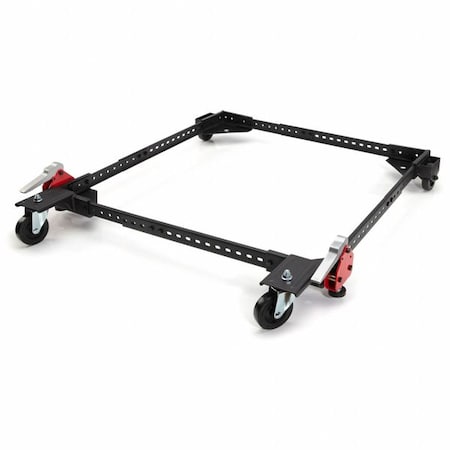 GnrlPrpsDlly, 5in, 34in, Rd;Gry, Stl, 400lb