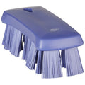 2 5/8 in W Scrub Brush, Stiff, 6 7/8 in L Handle, 6 7/8 in L Brush, Purple, Polypropylene