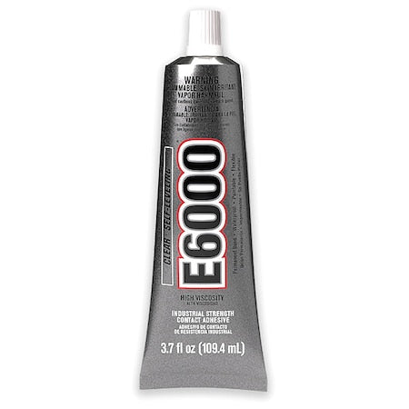 Construction Adhesive, E6000 Series, 3.7 fl oz, Tube
