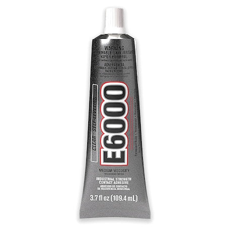 Construction Adhesive, E6000 Series, 3.7 fl oz, Tube