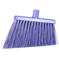 11 3/8 in Sweep Face Angle Broom, Stiff, Synthetic, Purple
