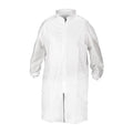 Kimtech A8 Lab Coat, SMS, Zipper Closure, White, XL, 25 PK