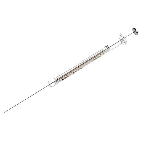 Chromatography Syringe, Borosilicate Glass, Stainless Steel, 10 ul, Sterile, Cemented, Cemented