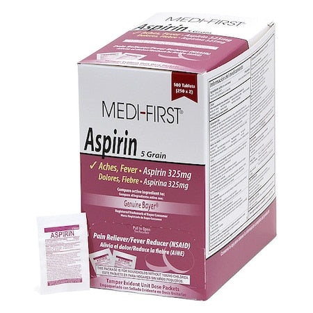 Aspirin Pain/Fever Reducer, 325mg, PK500
