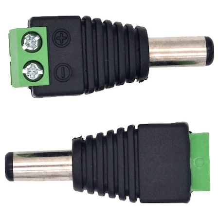 Male DC Plug to Terminal Block, PK10