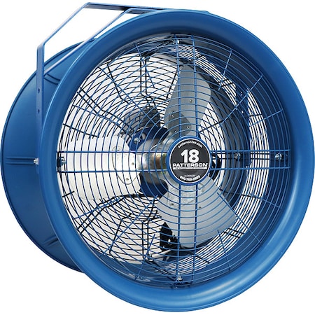 High Velocity Industrial Fan, Ceiling, Column, Floor, Wall Mount, 18 in Blade Dia, 208 to 230/460V