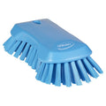 Scrub Brush, Stiff, 7 1/2 in L Handle, 9 1/8 in L Brush, Blue, Polypropylene, 9 1/8 in L Overall