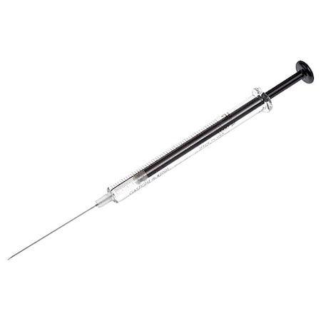 Chromatography Syringe, Borosilicate Glass, PTFE, Stainless Steel, 1 mL, Sterile, Cemented