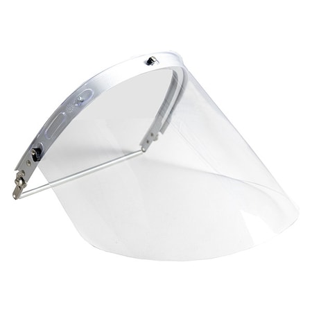 Face Shield, Clear Visor, 8 in Height, Pinlock, Ratchet Suspension