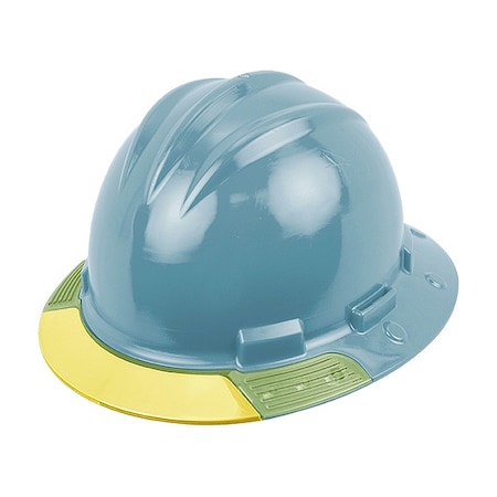 Full Brim Hard Hat, HDPE, 4 Point Ratchet, Type 1, Class E, Aqua