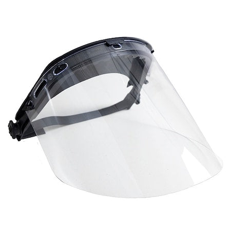 Face Shield, Clear Visor, 8 in Height, Pinlock, Ratchet Suspension