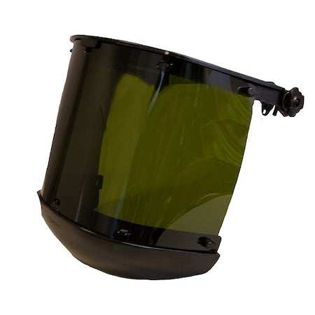 Face Shield, Dark Green Visor, Polycarbonate, Pinlock, Ratchet Suspension