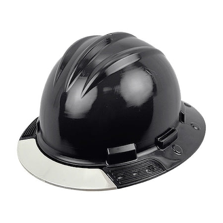 Full Brim Hard Hat, HDPE, 4 Point Ratchet, Type 1, Class E, Black