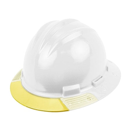 Full Brim Hard Hat, HDPE, 4 Point Ratchet, Type 1, Class E, White