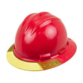 Full Brim Hard Hat, HDPE, 4 Point Ratchet, Type 1, Class E, Red
