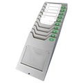 Time Card Rack,GRAY,16.14in H