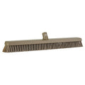 24 in Sweep Face Broom Head, Soft/Stiff Combination, Brown