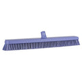 24 in Sweep Face Broom Head, Soft/Stiff Combination, Purple