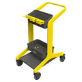 Janitorial Cart, Swvel, Yellow, PPP, 23.4 lb