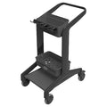 Janitorial Cart, Swivel, Black, PPP, 23.4 lb