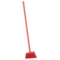 11 3/8 in Sweep Face Angle Broom, Stiff, Red