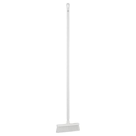12 in Sweep Face Push Broom, Medium, White