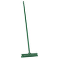 16 in Sweep Face Push Broom, Soft/Stiff Combination, Green