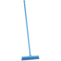 16 in Sweep Face Push Broom, Soft/Stiff Combination, Blue