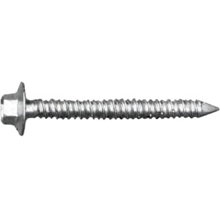 Screw Anchor, 1/4 in Dia., Hex, 1 3/4 in L, Steel Ultra Shield, 1000 PK