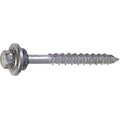 Screw Anchor, 1/4 in Dia., Hex, 1 3/4 in L, Steel Climaseal, 100 PK