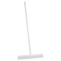 24 in Sweep Face Push Broom, Soft/Stiff Combination, White