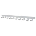 Garment Hook Rack,28 in W,Aluminum