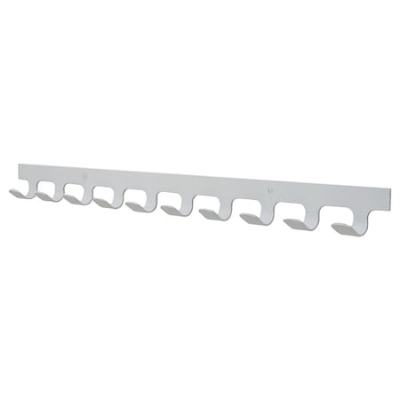 Garment Hook Rack,28 in W,Aluminum