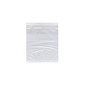 Reclosable Bag, Zip Seal, 8 in L, 6 in W, 2 mil Thick, Low Density Polyethylene (LDPE), Clear