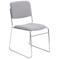Stacking Chair, 8600 Series, Fabric Gray