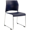 Stacking Chair 8800 Series, Plastic Navy Blue