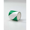 Floor Marking Tape, vinyl, No Legend, Green, White, 4 in W., 7 mil Thickness