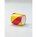 Floor Marking Tape, vinyl, No Legend, Magenta, Yellow, 4 in W., 7 mil Thickness