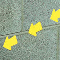 Floor Marking Tape, vinyl, No Legend, Yellow, 4 in W., 0.216 in Thickness, 50 PK