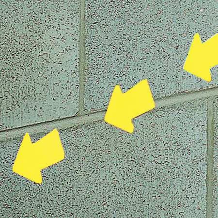 Floor Marking Tape, vinyl, No Legend, Yellow, 4 in W., 0.216 in Thickness, 50 PK