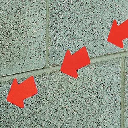 Floor Marking Tape, vinyl, No Legend, Red, 3 in W., 0.216 in Thickness, 50 PK