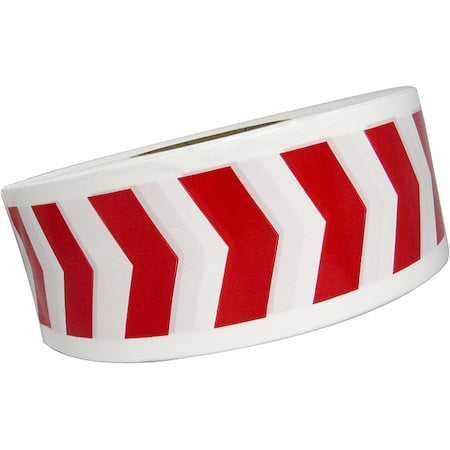 Barricade Tape, No Legend, Red/White, 3 in Wide x 1, 000 ft Length, LDPE, 4 mil