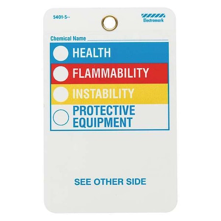 HMIG Label 5"H x 3-1/4"W, Multicolor, Pk25